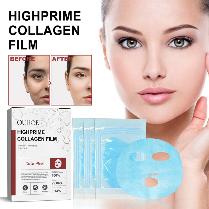 OUHOE Highprime Collagen Film 3 PCS Facial Mask