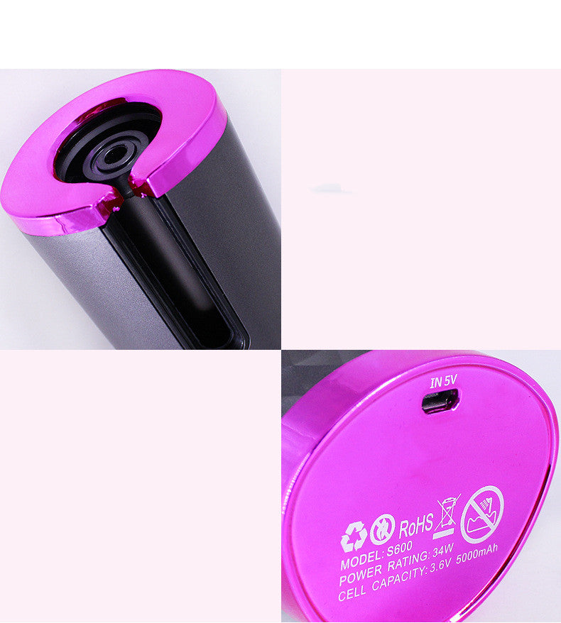 Rechargeable Automatic Hair Curler with LCD Display 