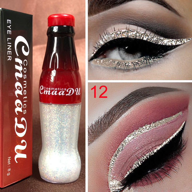 Color Eyeliner Glitter Pencil Women Party Makeup Cosmetics Beauty