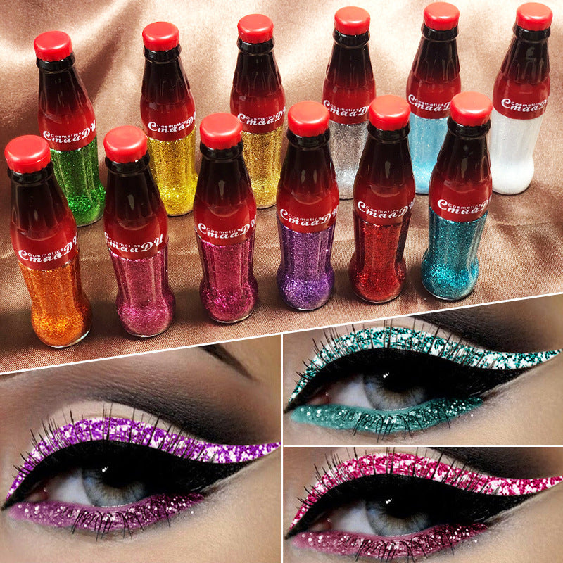 Color Eyeliner Glitter Pencil Women Party Makeup Cosmetics Beauty