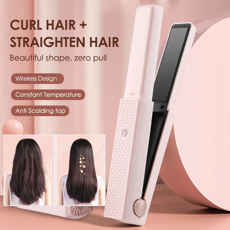 the curl hair straightener is designed to look like a hair straightener