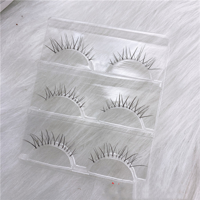 Natural Cross Nude Makeup Half-cut Eyes Air-sharpened False Eyelashes For Women