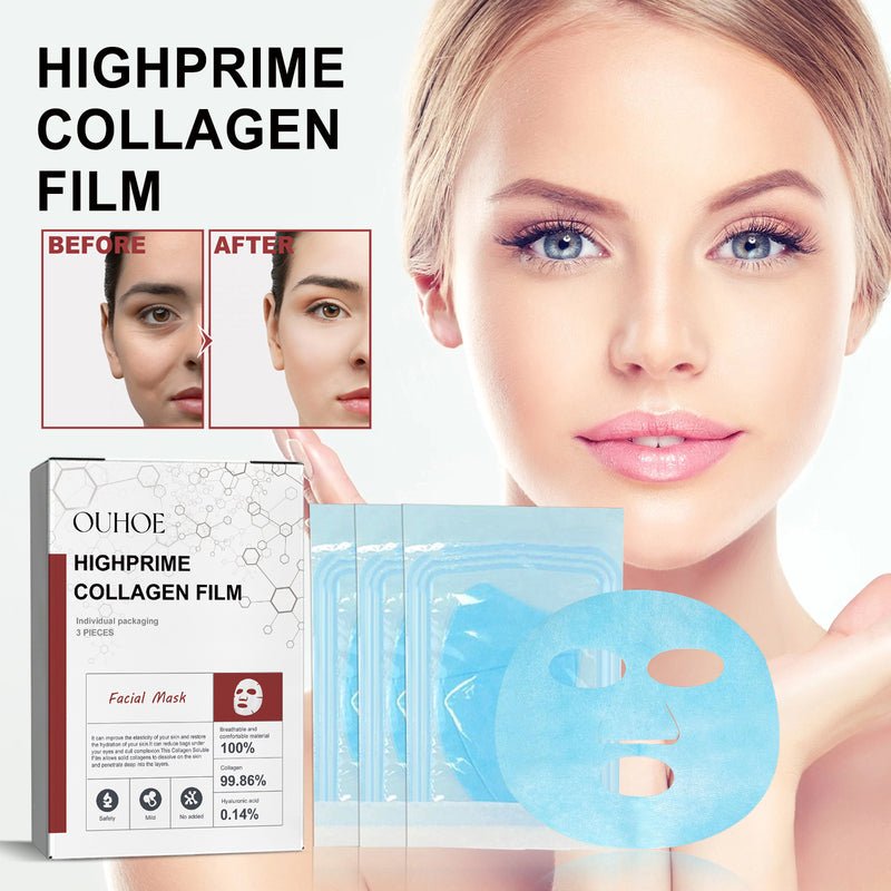 OUHOE Highprime Collagen Film 3 PCS Facial Mask