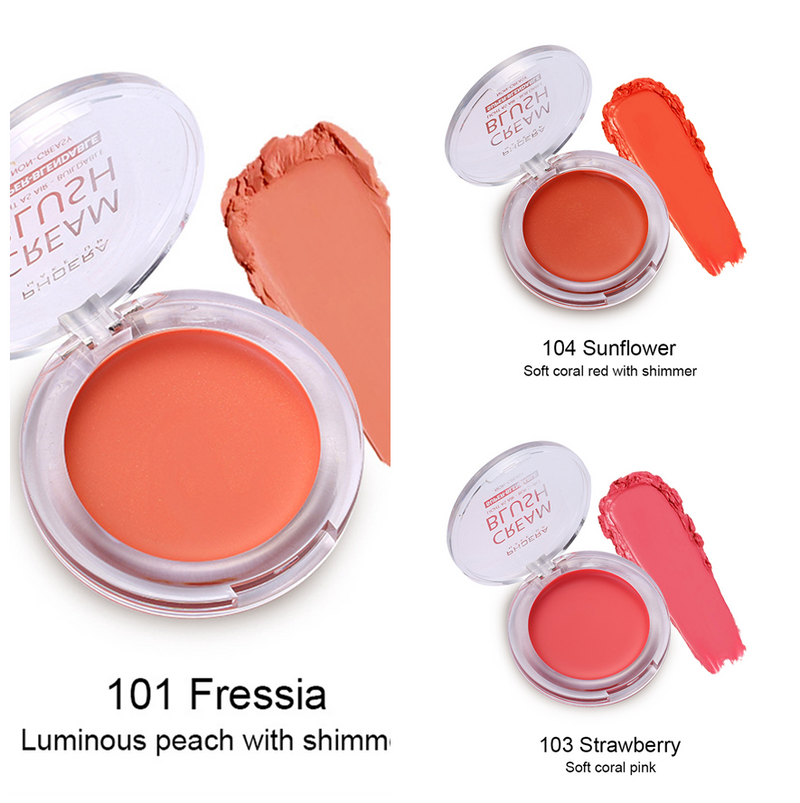 3 set PHOERA Makeup Cream Blush fressia , sunflower and strawberry