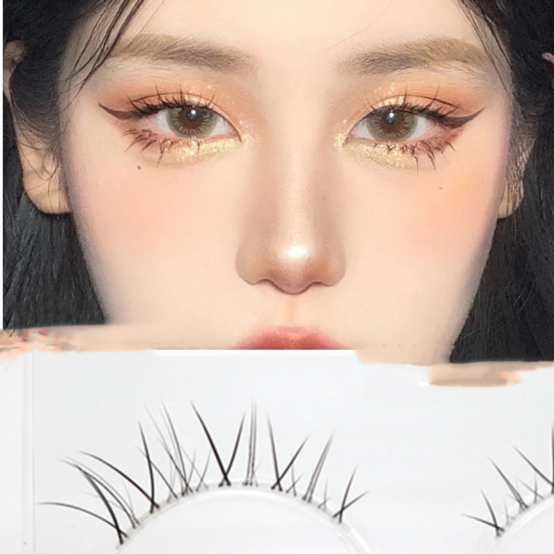 Natural Cross Nude Makeup Half-cut Eyes Air-sharpened False Eyelashes