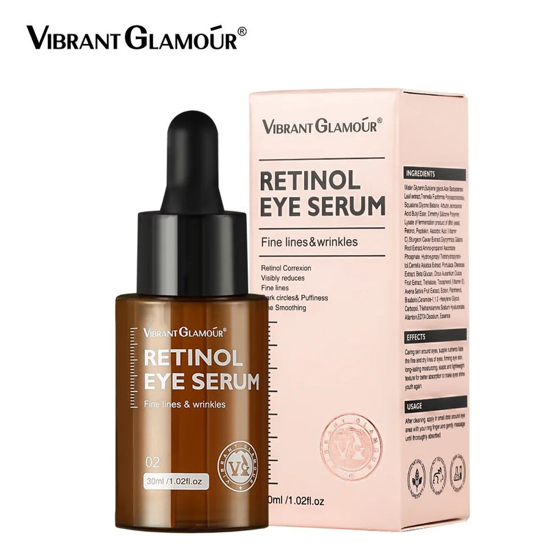 VIBRANT GLAMOUR Retinol Face Eye Cream Serum  Facial Skin Care  4PCS/Set